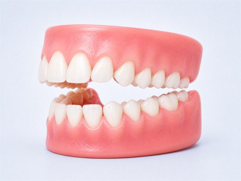 Modelo dental con mordida abierta