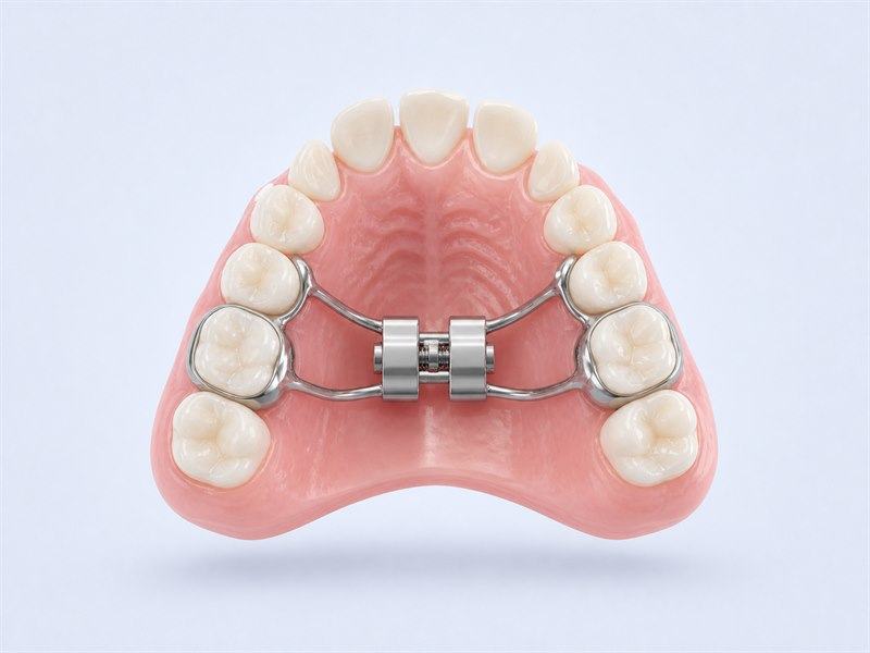 Expansor palatino usado en ortodoncia interceptiva